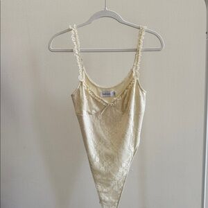 Tiger Mist Ivory Lace Bodysuit